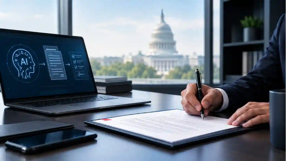 Senior official reviewing a control narrative before signing a compliance affirmation